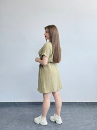 Сукня з мусліну з регуляторами