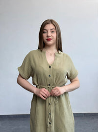 Сукня з мусліну з регуляторами