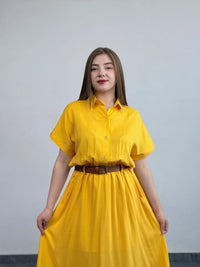 Сукня штапель з поясом