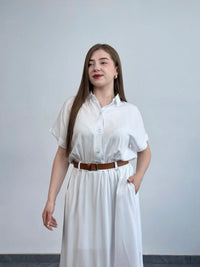 Сукня штапель з поясом
