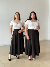 Спідниця на запах з костюмки