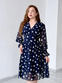 Сукня міді з шифону
