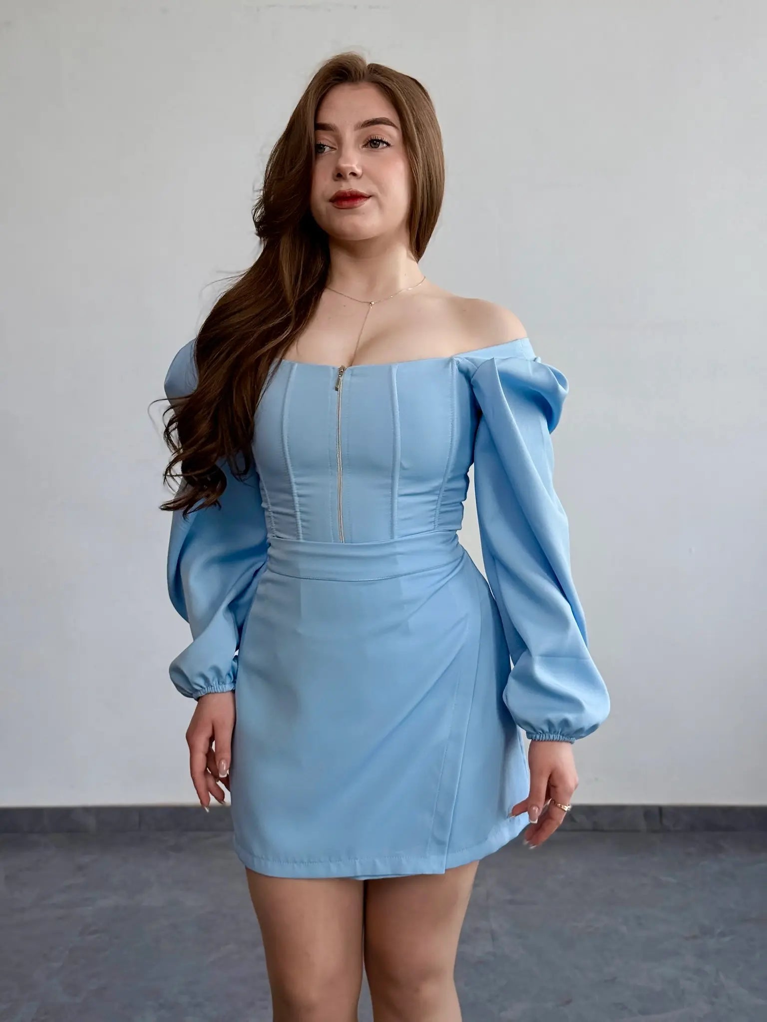 Міні спідниця на запах з костюмки