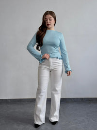 Лонгслів з воланами