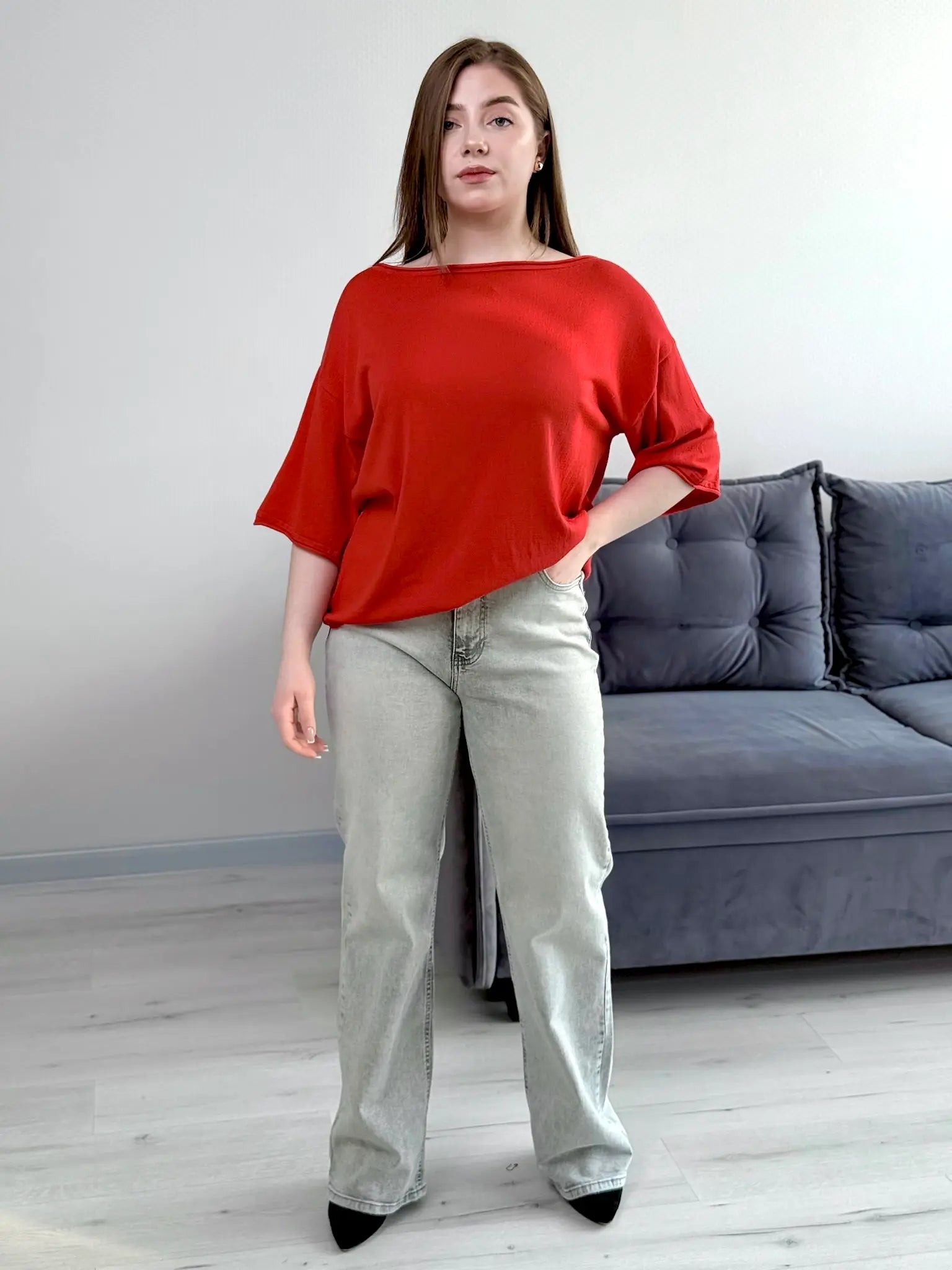 Oversize футболка з віскози