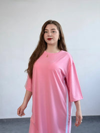 Сукня футболка з лампасами