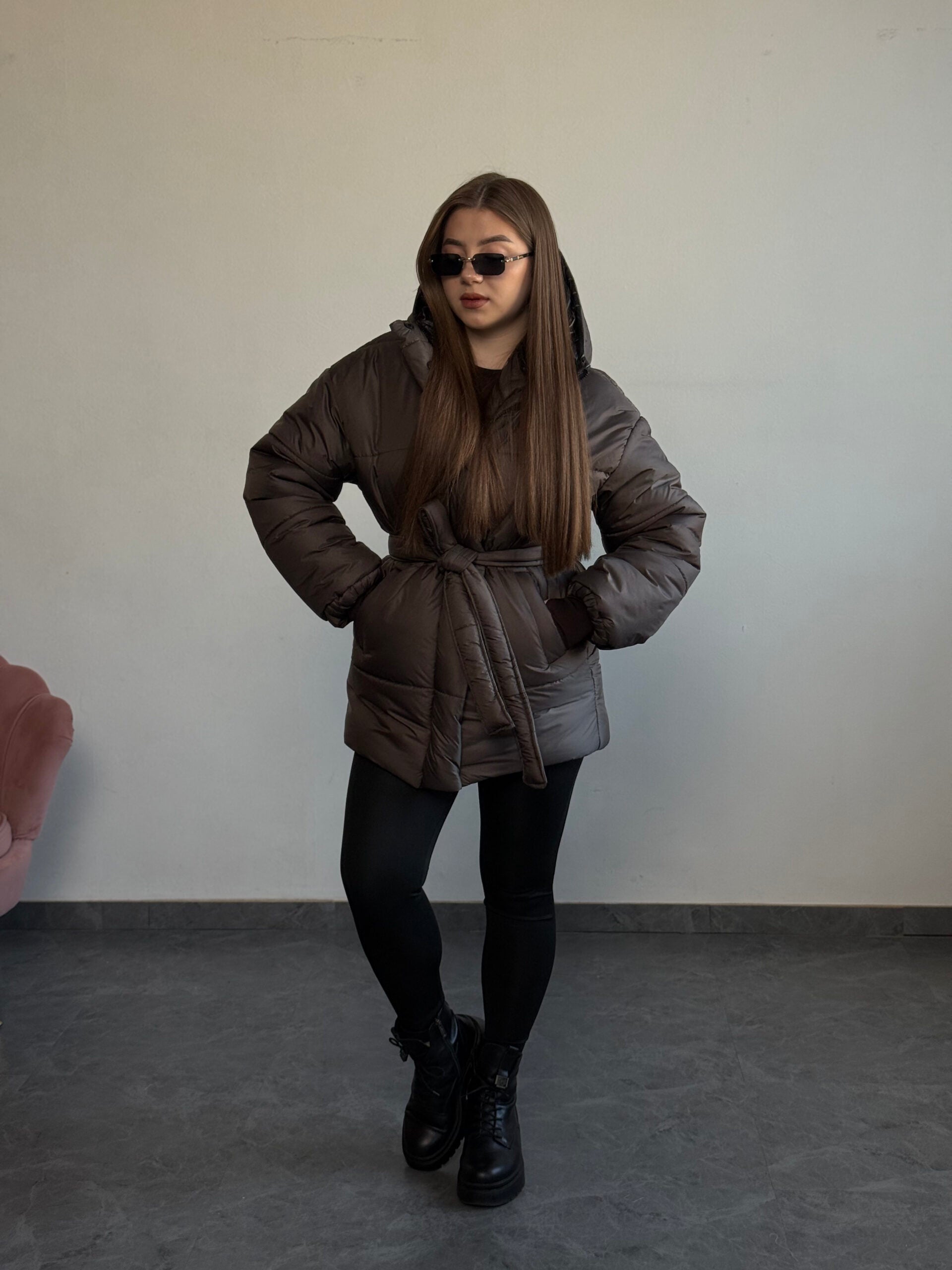 Куртка з поясом