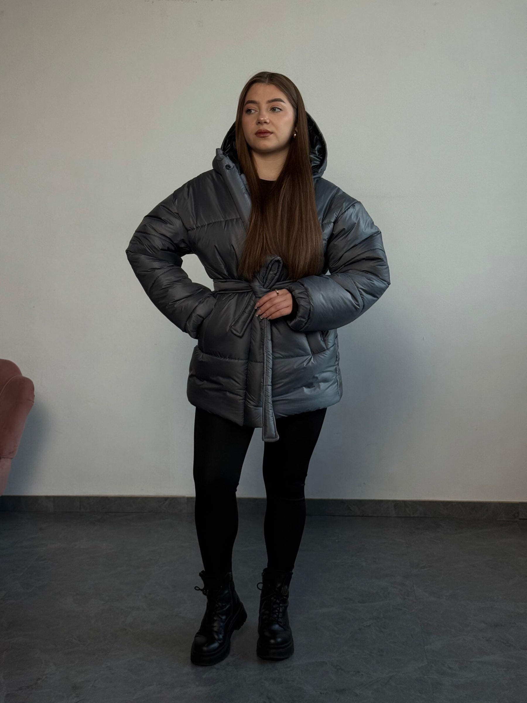 Куртка з поясом