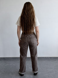 Джинси oversize шоколад