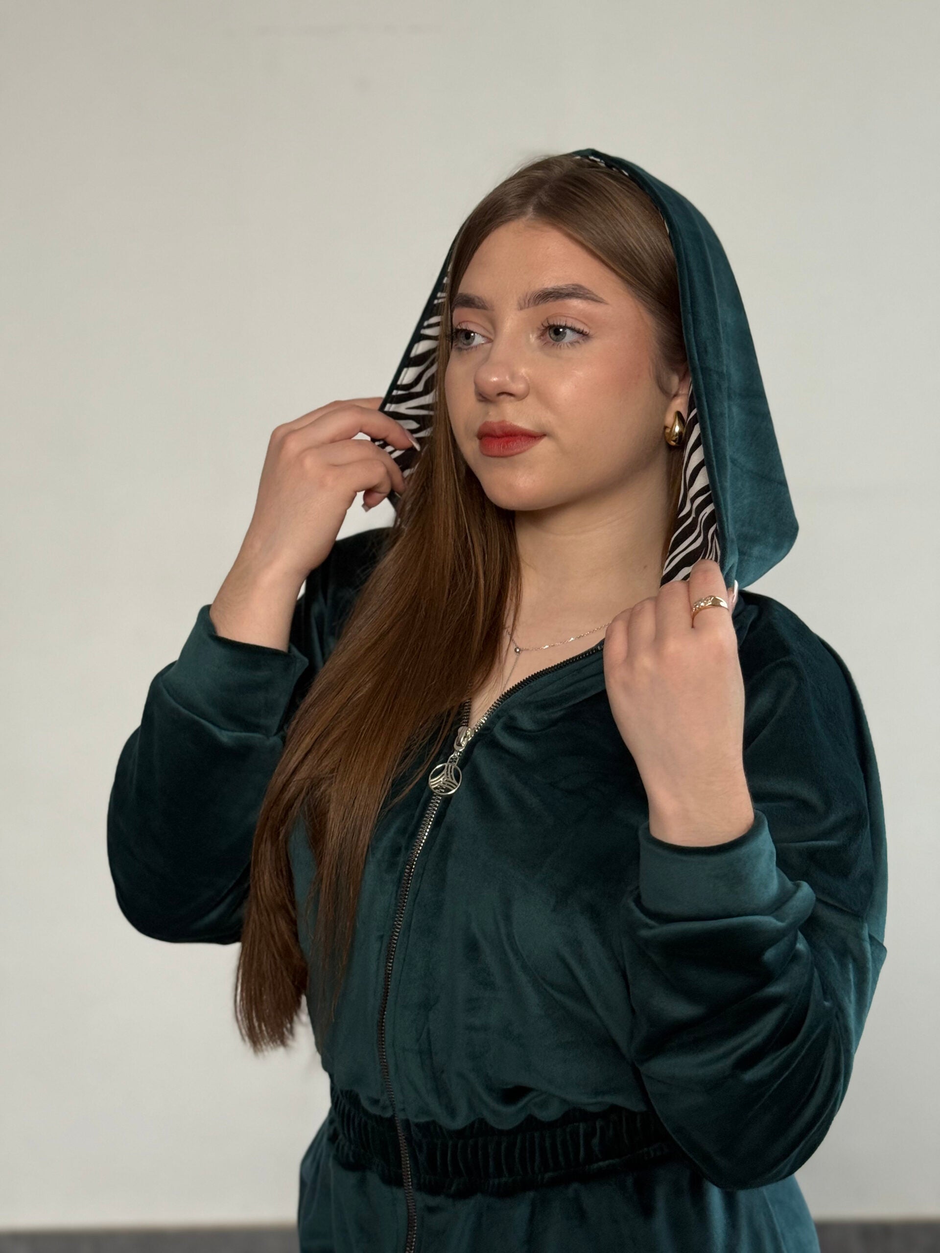 Велюровий комбінезон на хутрі