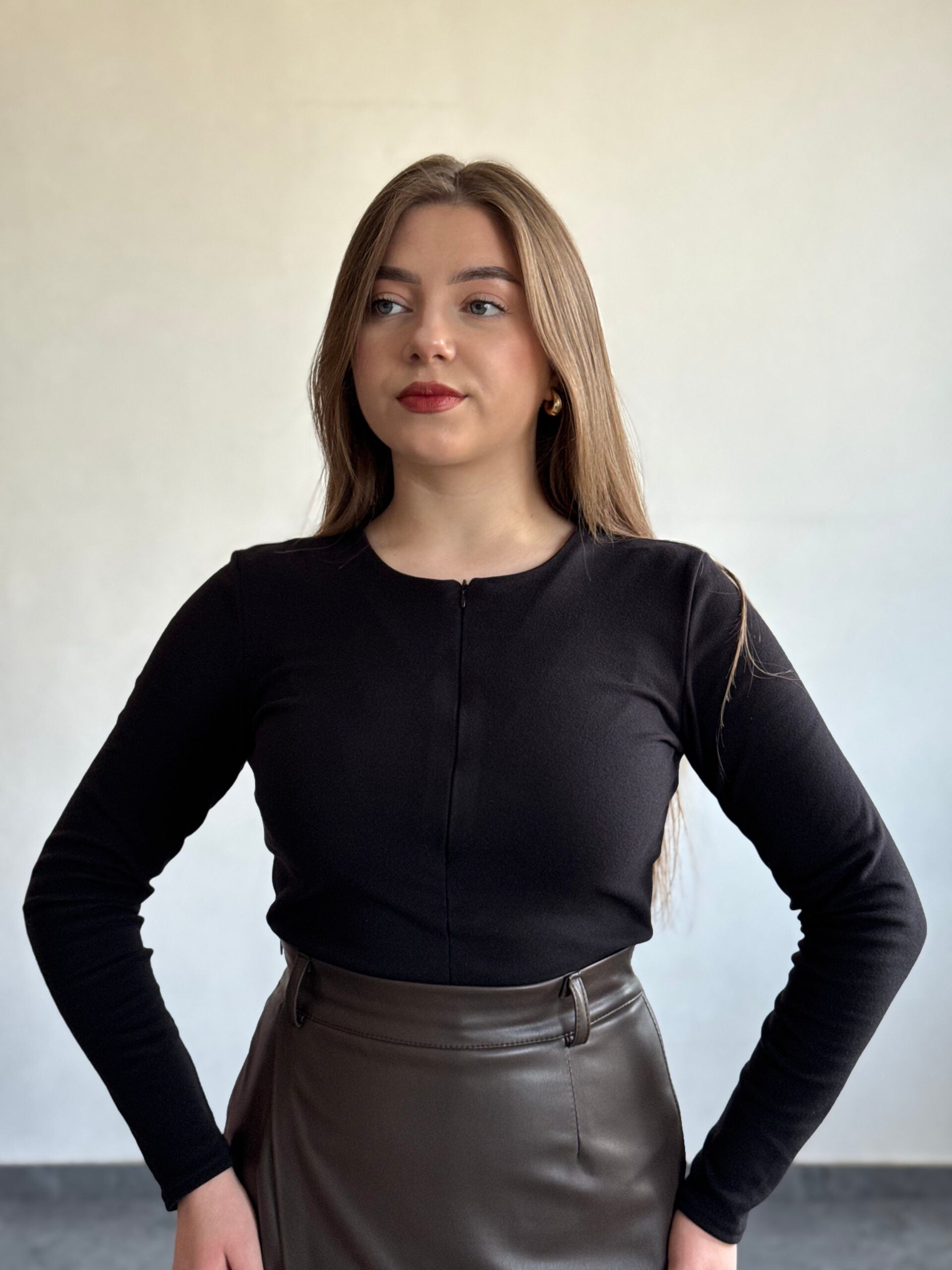 Лонгслів з тканини пума