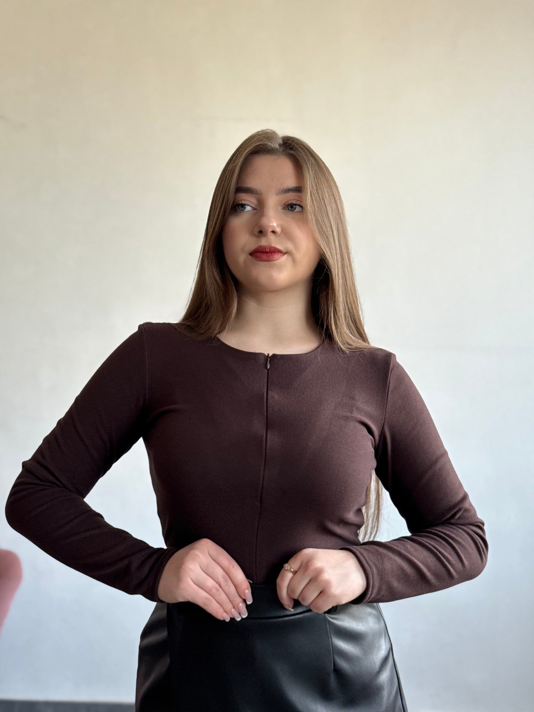 Лонгслів з тканини пума